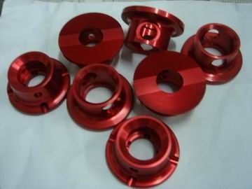 Alüminyum AL7075 CNC hassas işleme parçaları / CNC kırmızı anotlamak ile parçaları işlenmiş