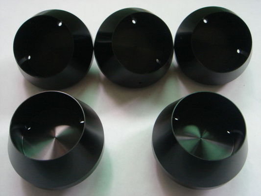 AL6061-T6 Alüminyum hassas parçalar siyah anodize döndü