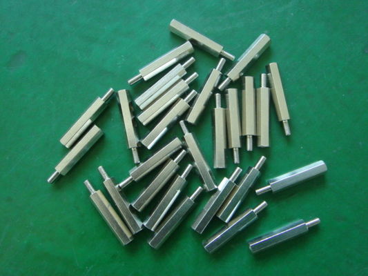 Özel hassas parçalar, Spacer Hex MS ile farklı büyüklük Torna CNC döndü