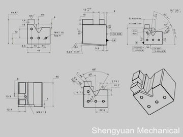 Özelleştirilmiş CNC hassas D2 0.005 düzlemsellik Mount Jig parlatma talaşlı imalat