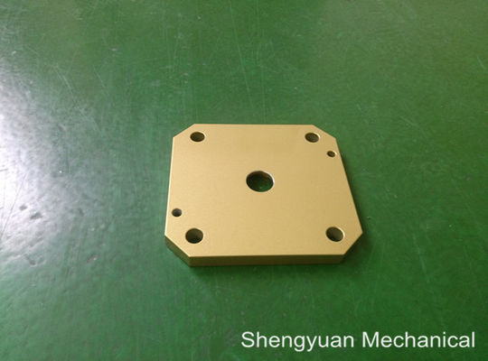 Alüminyum 5083 soğuk dönüştürmek CNC hassas işleme Powdercoat altın sarı kapak