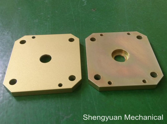 Alüminyum 5083 soğuk dönüştürmek CNC hassas işleme Powdercoat altın sarı kapak
