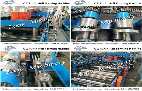 5 Ton Dondurucu ve Dokunmatik Ekranlı Yüksek Hassasiyetli CZ Purlin Roll Şekillendirme Makinesi