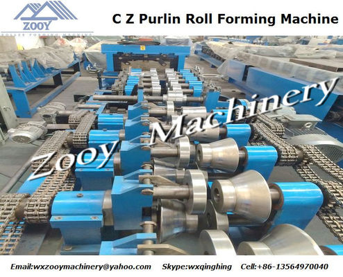 5 Ton Dondurucu ve Dokunmatik Ekranlı Yüksek Hassasiyetli CZ Purlin Roll Şekillendirme Makinesi