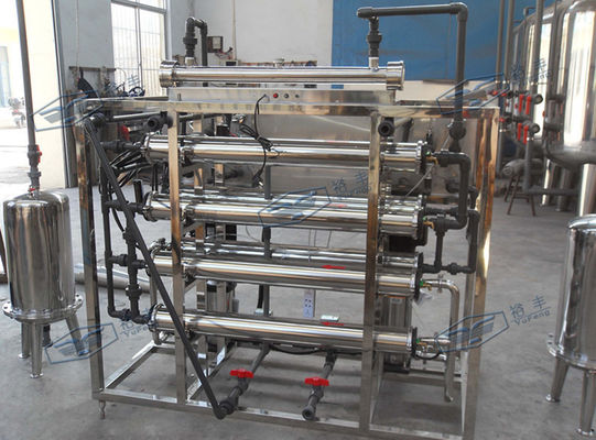 Şişe Su Üretim Hattı İçin Küçük Tip Fiberglas Su RO Sistemi