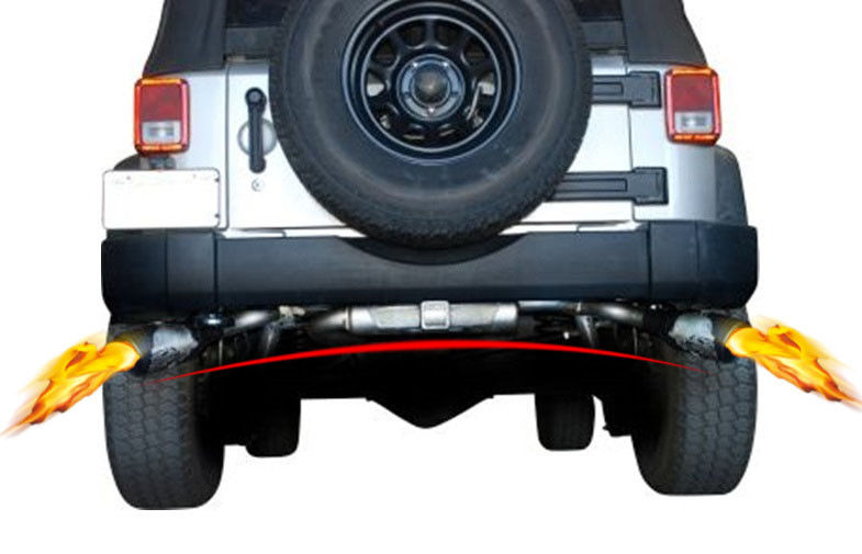 Jeep Wrangler 2007 - 2016 JK Otomobil yedek parçaları Metal yan egzoz sistemi